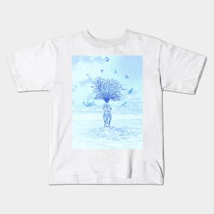 Stargazing in winter by #Bizzartino Kids T-Shirt